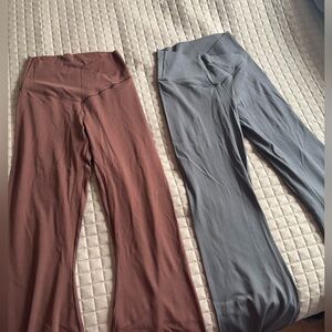 OFFLINE by Aerie Real Me High Waisted Crossover Flare Leggings 2 Pack